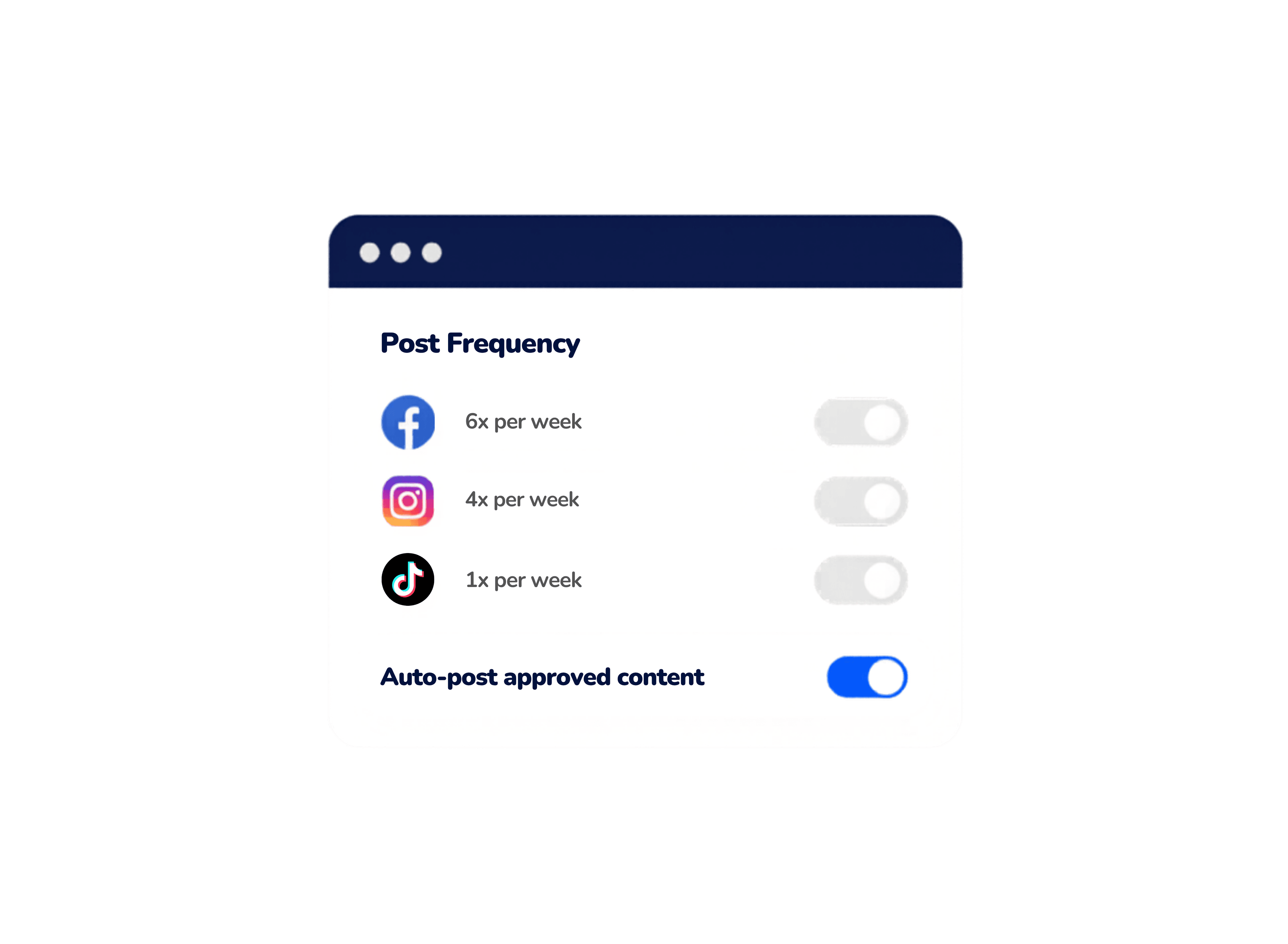 Automate posting across your accounts